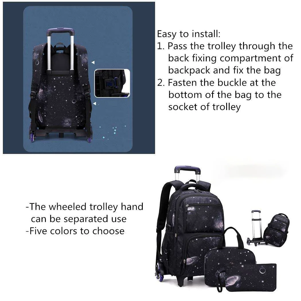 Детский Школьный рюкзак на колесиках, дорожные рюкзаки на колесиках, Детская багажная сумка