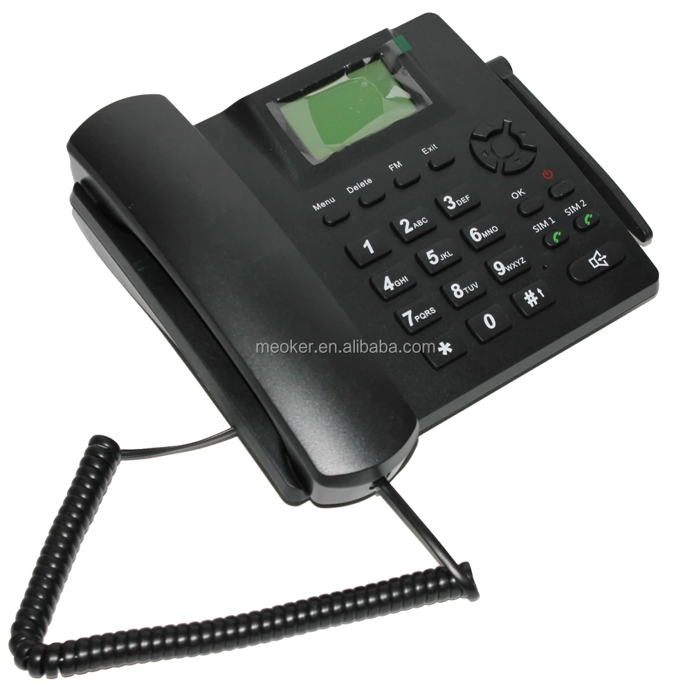Фиксированные телефоны MEOKER ZT6000G с двумя Sim-картами GSM поддержкой Sim-карт 850/900/1800/1900