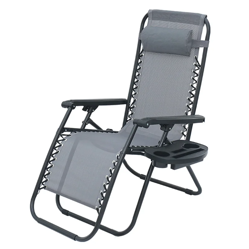 Folding Chair And Single Bed For Outdoor Furniture General Use Folding Beach Chair With Handle Chaise Longue