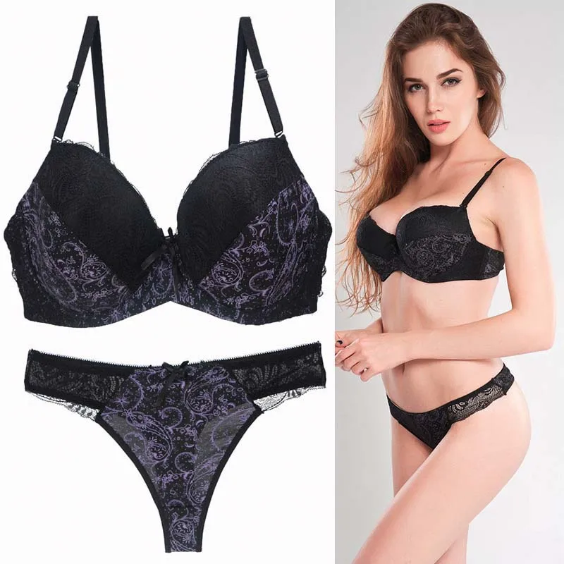 Buy Online Maroon Nylon Lace Bra And Panty Set Fro Sexy Lady Inner Wear Bra And Panty Set Pushup Bra Set