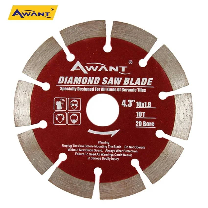 Diamond Saw Blade Marble for Tile Ceramic Porcelain Marble Granite Concrete Stone Brick Wall General Use Segmented AWANT Blade