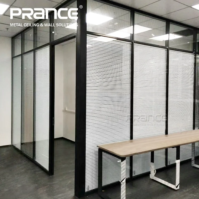 Clearly separated edible office glass partitions