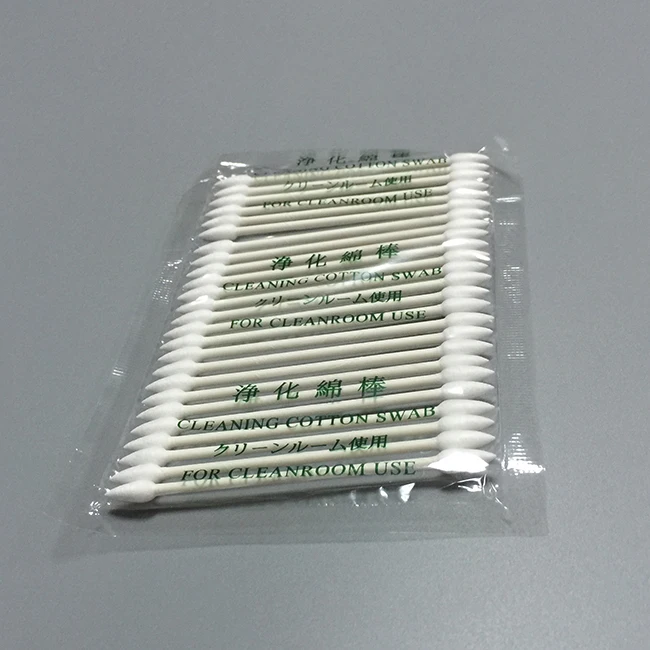 Eco Friendly Lens Industrial Cleaning Lint Free Disposable Huby 340 Paper Stick Cleanroom Cotton Swabs