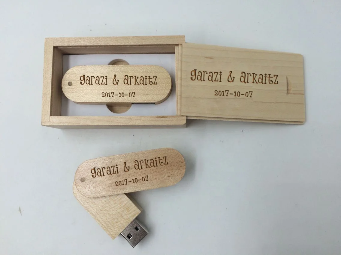 Swivel eco-friendly wood material customs logo printing 1gb 2gb 4gb 8gb 16gb 32gb memory sticks usb flash drive