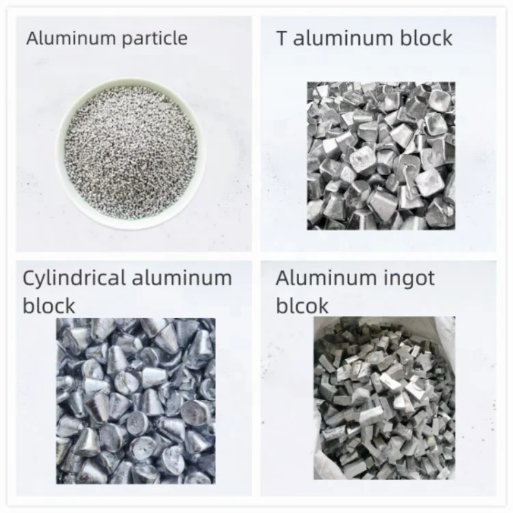 Aluminum bean 3*3mm aluminum particle pellets aluminum ball diameter 2*3mm Al99 AI97