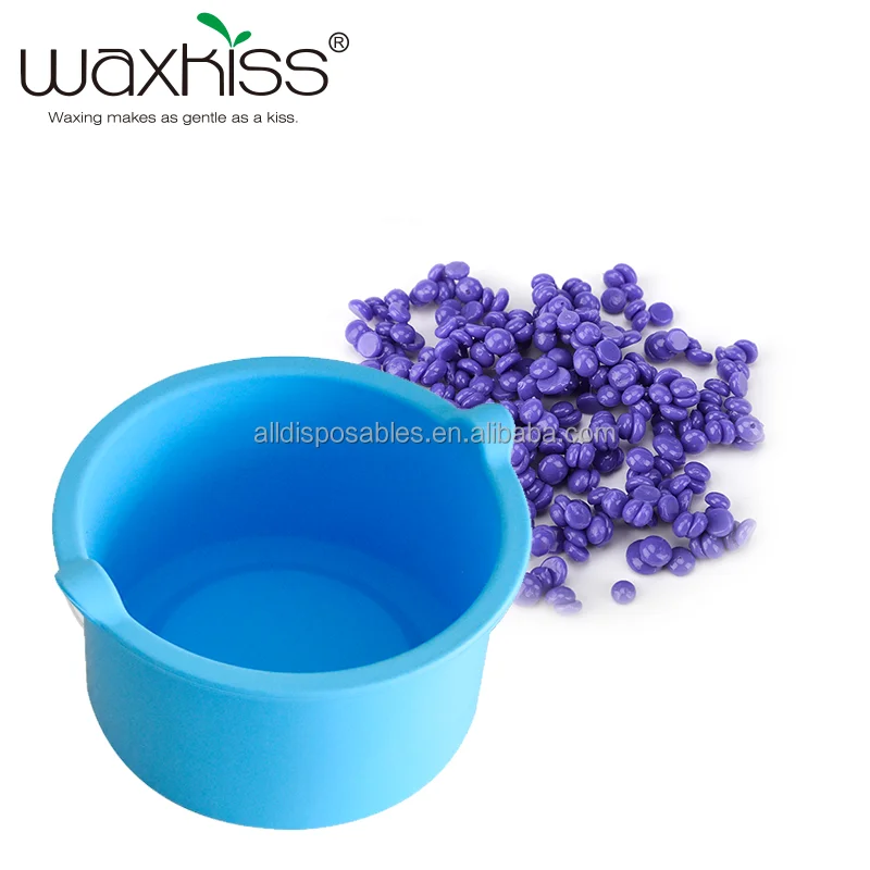 Factory Supply 500ml Mini Portable Silicone Pot Hair Removal  Heat-Resisting Silicone Bowls Wax Warmer Replacement Pot
