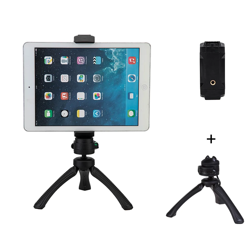 Mini Desk Tripod for iPhone with 360 Ball Head, Portable Small Pocket Table Tripod for Travel Vlogging