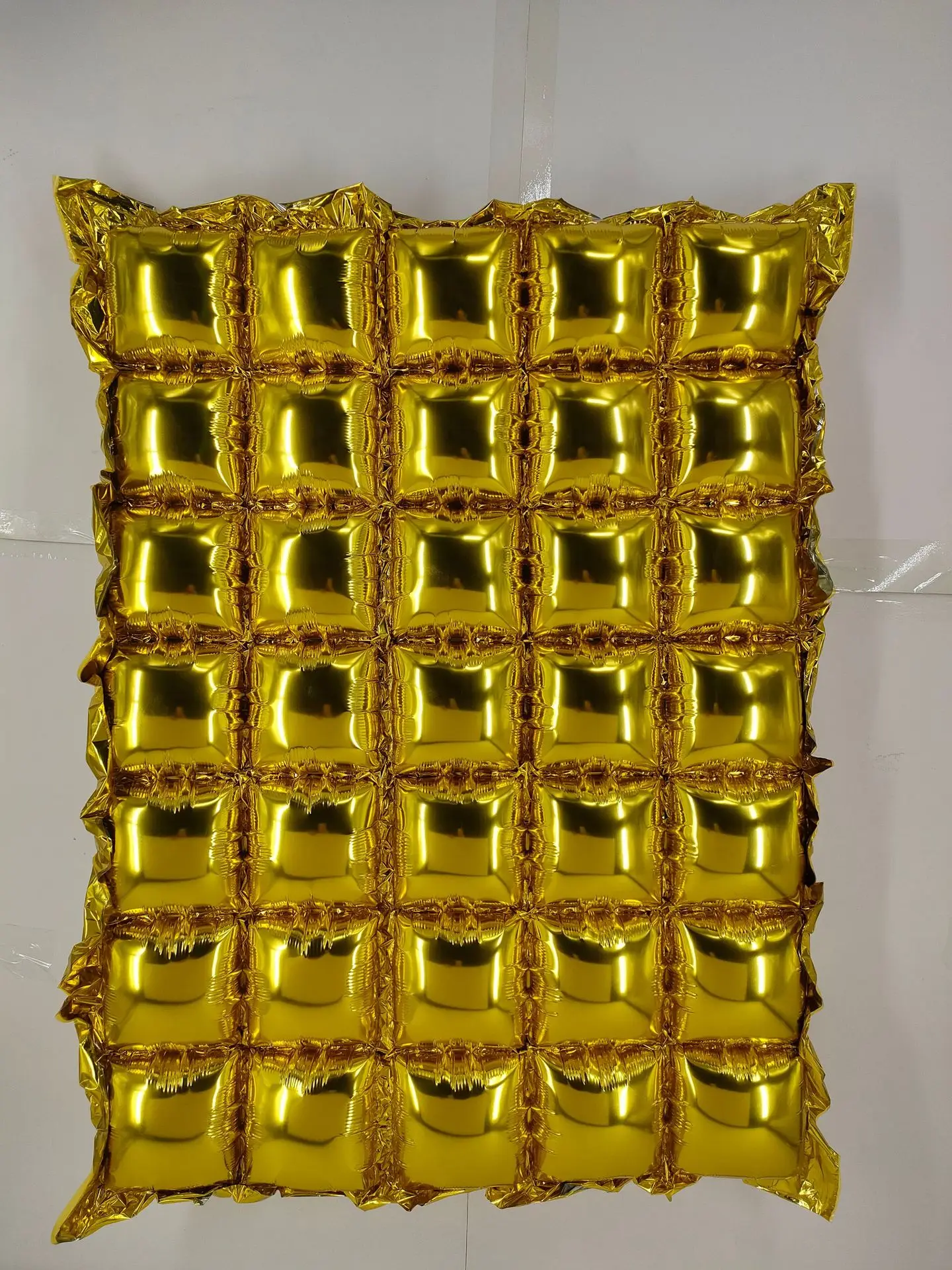 Background Wall Aluminum Foil Balloon Five Row Square Curtain Birthday Party Decoration Balloon Wall