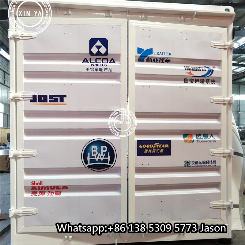 box van type 3 axles for bicycle transport semi trailer