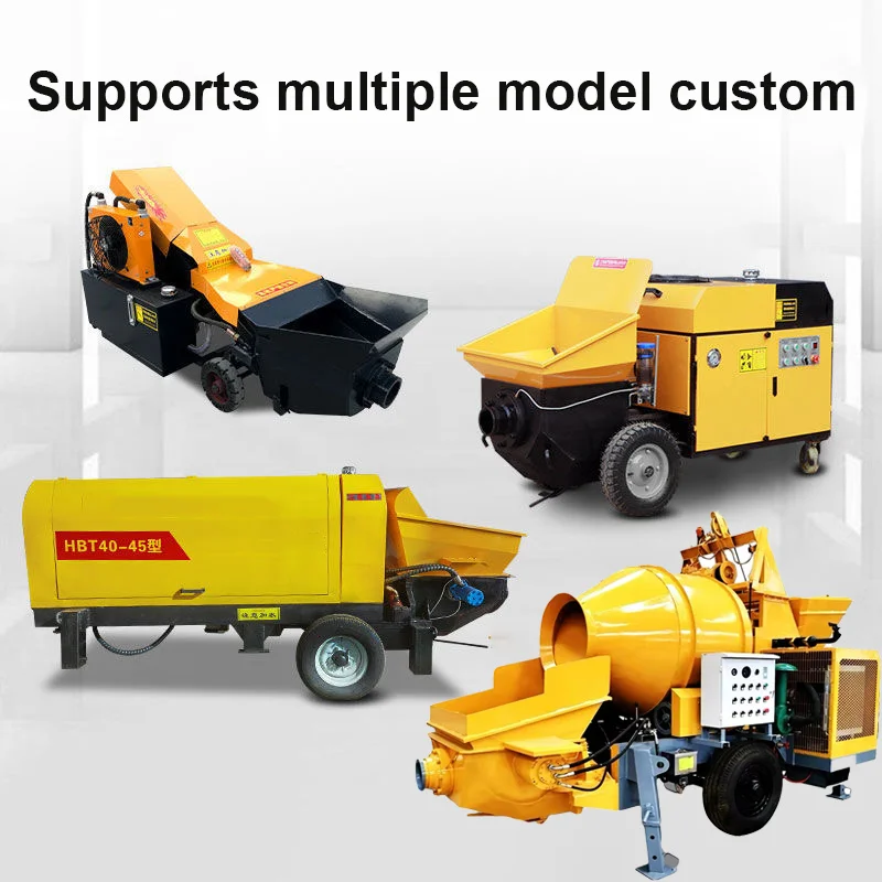 Diesel Concrete Mixer With Pump And Concrete Mixer Diesel Concrete Trailer Pump Mobile Diesel Engine Concrete Pump