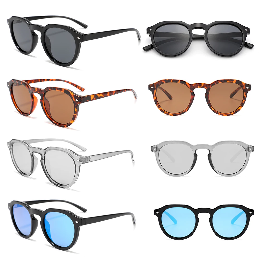 CONCHEN 2024 Cheap Wholesale Hot Selling Sun Glasses Custom Design Classical Style Round Frame Sunglasses for women men
