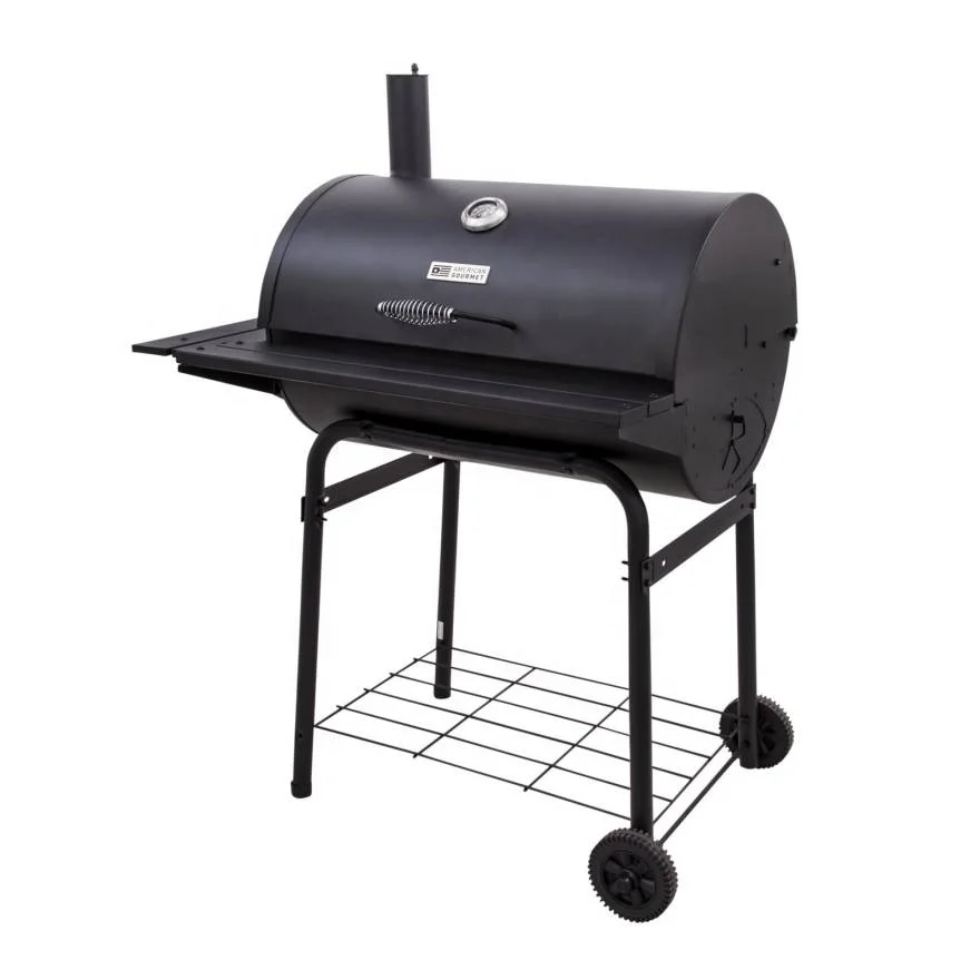 Deluxe Barrel Smoker Charcoal Grill
