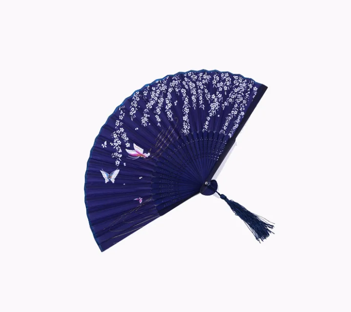 Promotion Gift Bamboo Fans Designs Fashion High Quality Personalized Print Paper Hand Fans