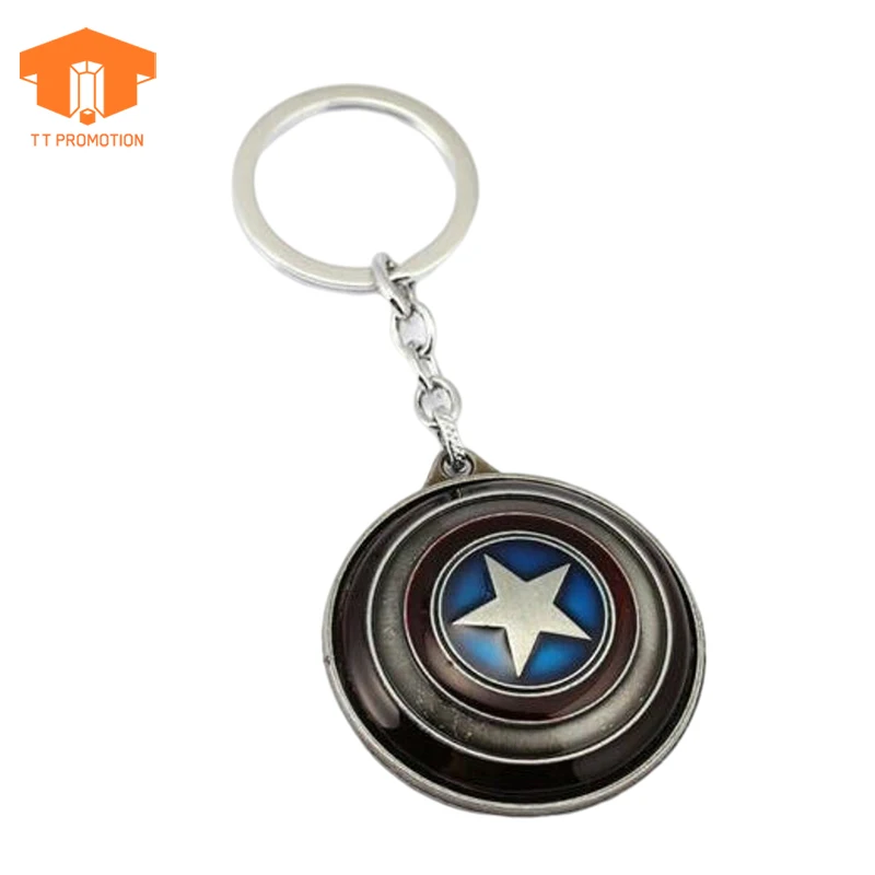 Metal Keyring Movie Souvenir Key Chain Captain Shield Keychain