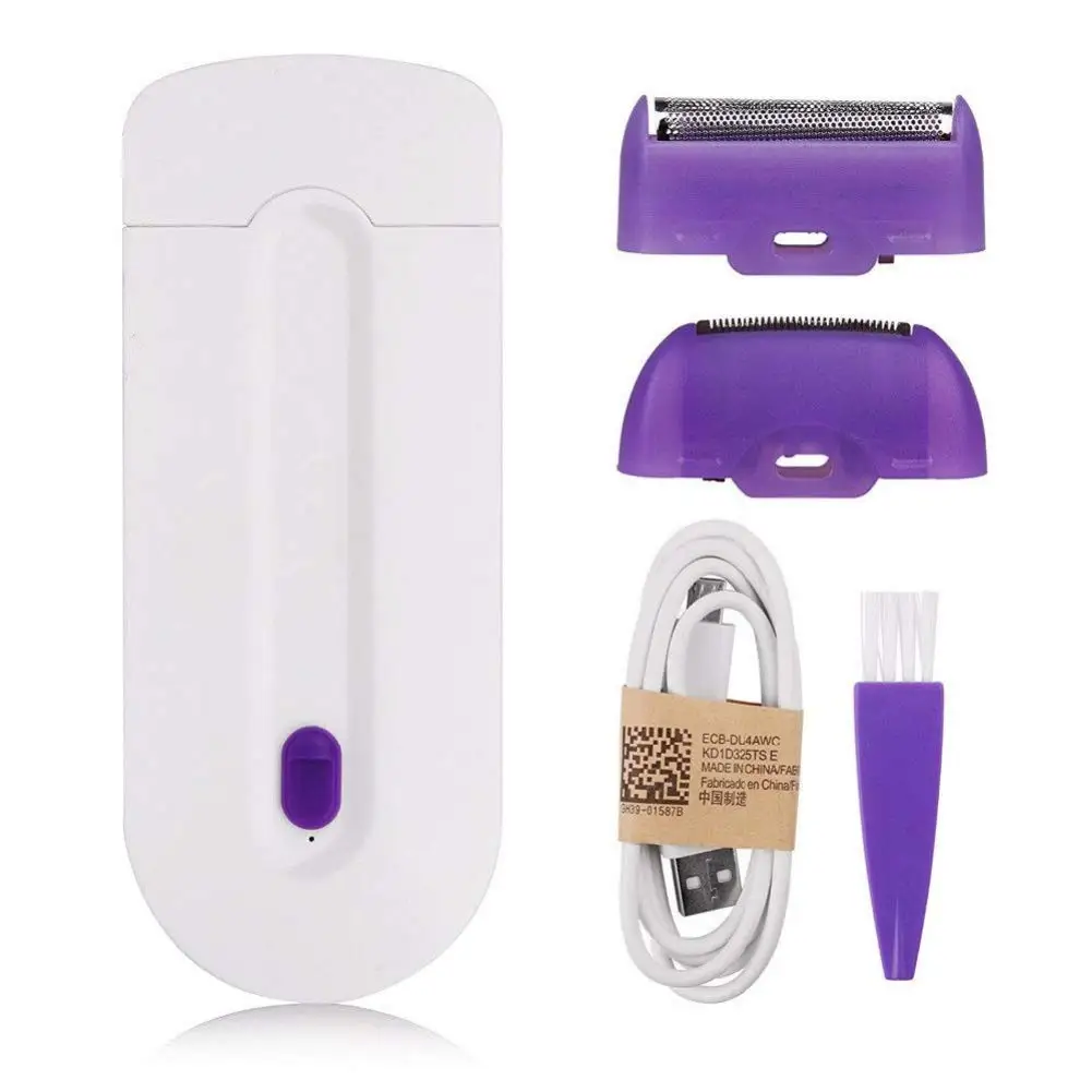 Abs+Pvs+Ps White Usb 3.7 V Women Hair Removal Laser Shaver 11.8*1.3*4.8 Cm