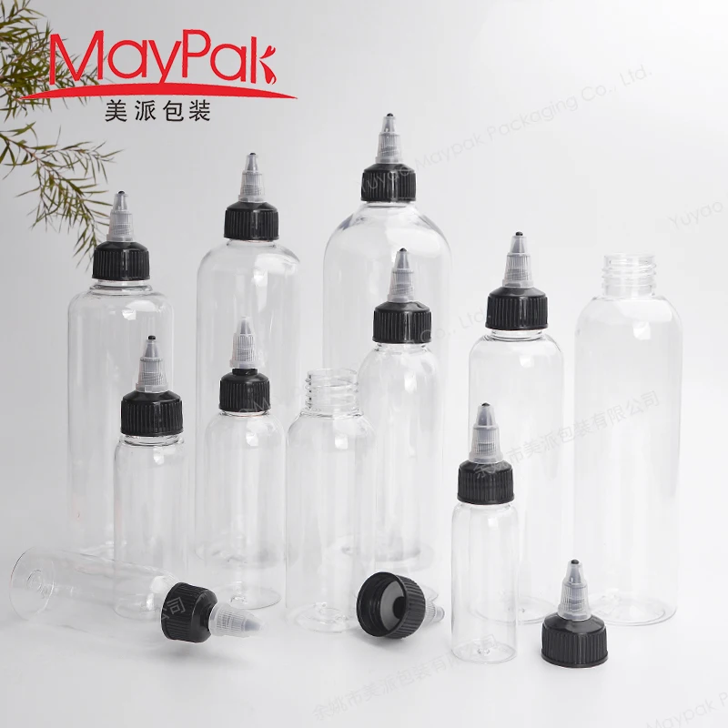 30ml 50ml 4oz 8oz 16oz 100ml 250ml 300ml 500ml Hair Oil Dye Squeeze Applicator Packaging Bottle With Twist-open Dispensing Cap