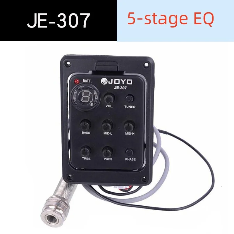 JOYO JE-306 307 с функцией калибровки 5-ступенчатый EQ 504 деревянный гитарный звукосниматель звуковой эффект микшер