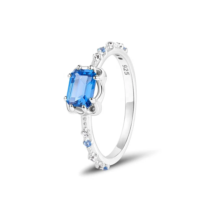 Fashionable Women 925 silver ruby stone ring