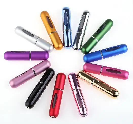 Wholesale Custom 5ml 8ml 10ml 15ml 20ml Plastic Aluminium Spray Black Empty Perfume Bottle