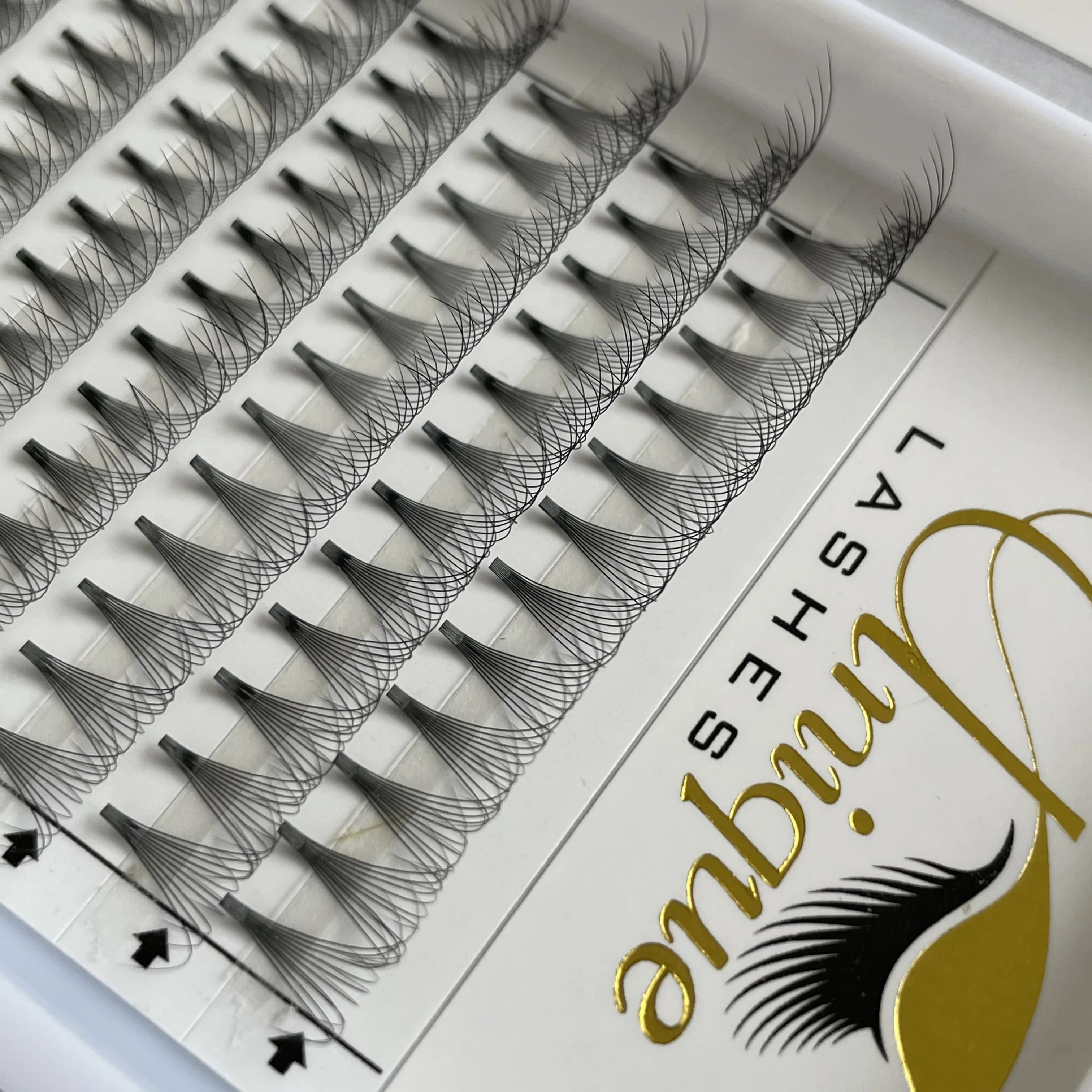 Premade Volume Fans Short Stem 5D 6D 10D Russian Eyelash Extension Mink Eyelash Extension