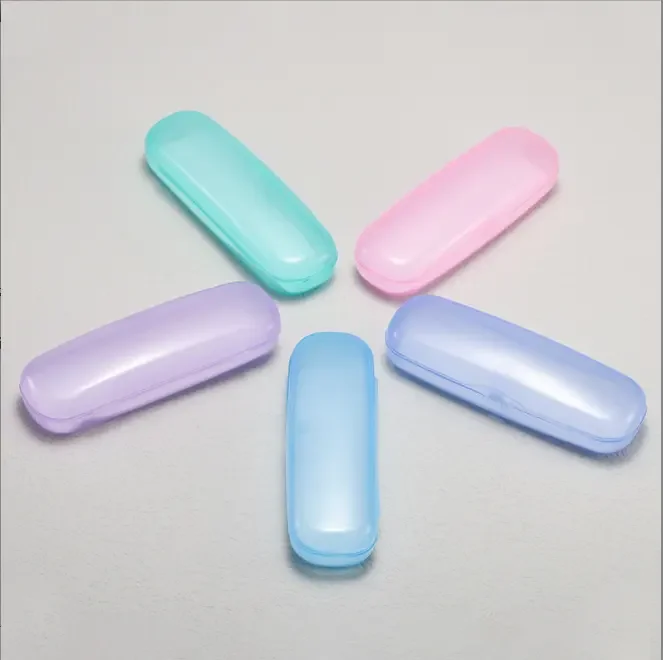 Portable logo customized unisex general colorful plastic glasses case for optical eyeglasses Reading glasses box