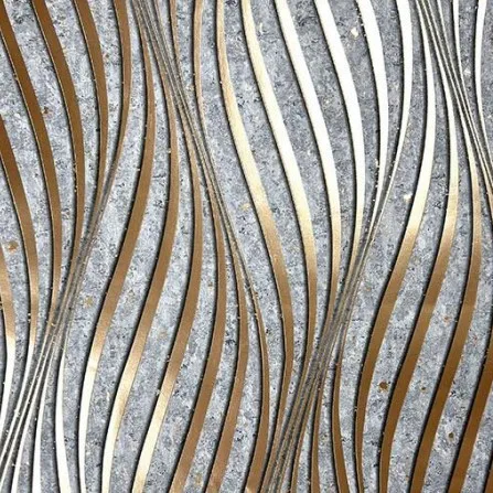 Modern Living Room Bedroom wall decor luxury 3d wallpaper PVC home decoration Waterproof Peel and Stick designer Wave wall paper