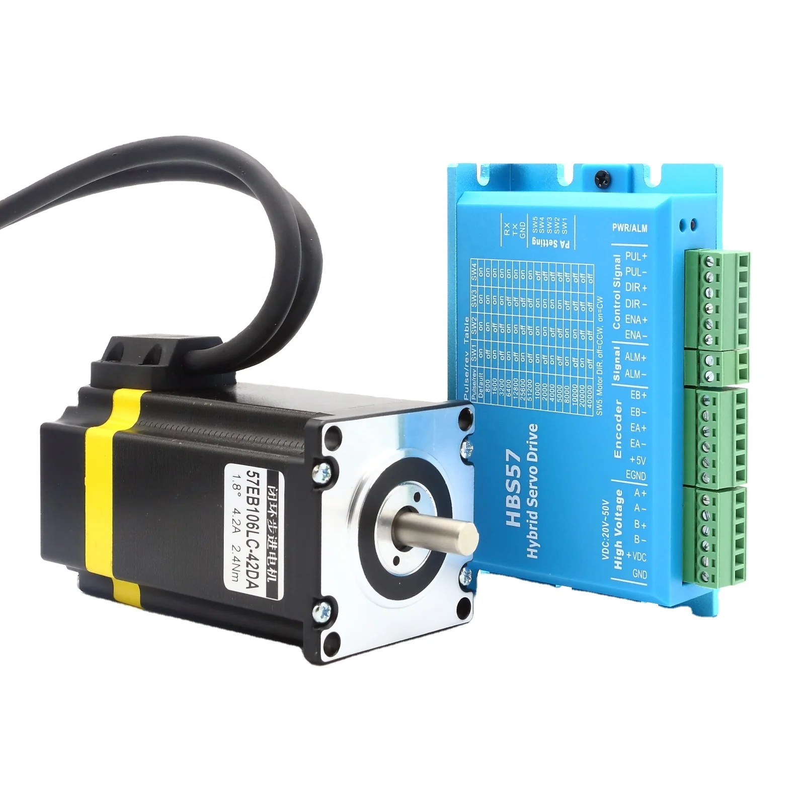 High quality  close loop stepper motor with driver nema 23 hybrid stepper motor CNC kit