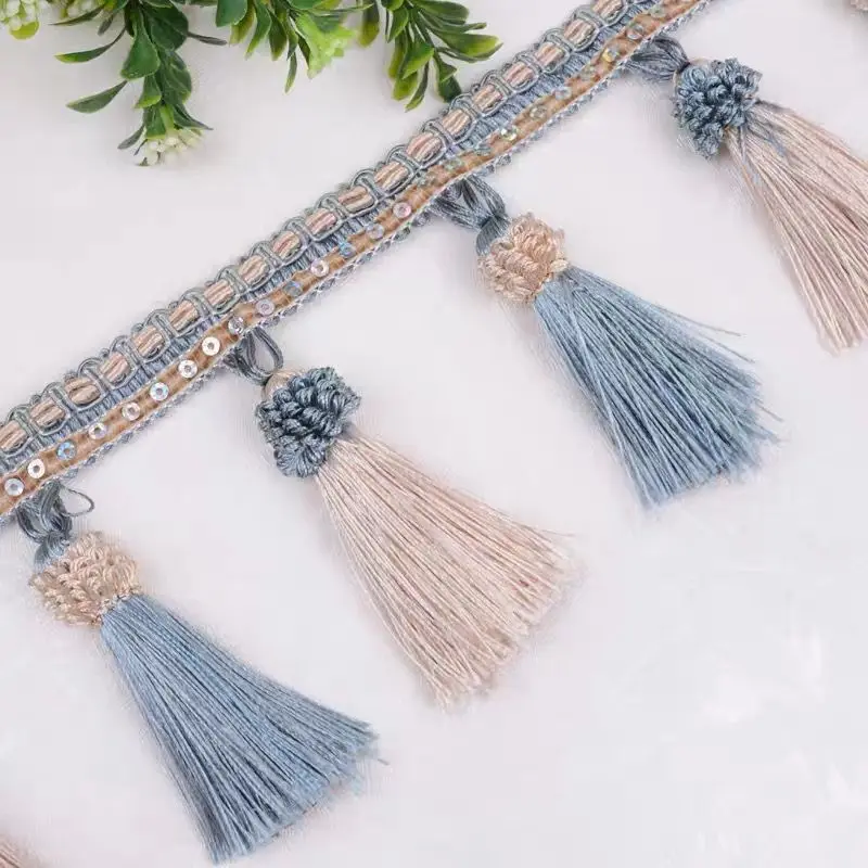 Аксессуары для штор оптовая продажа Золотые декоративные занавески с