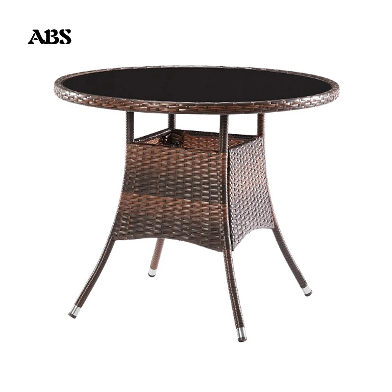 2021 Cheap price rattan table and chair good quality rattan chair for coofe table