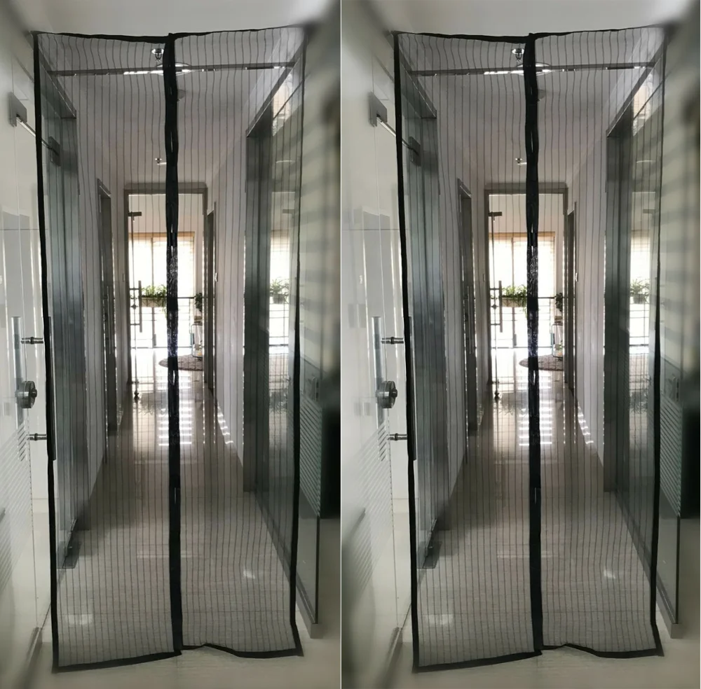 Summer Fly Screen Magnetic Mosquito Net Screen Door Curtain  Magnetic Stripe Curtain Size 120x240