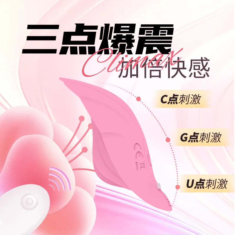 Wireless remote control Vibration 10 Speeds Clitoris Stimulation Massager shape vibrator is placed inside the panties Adults Toy