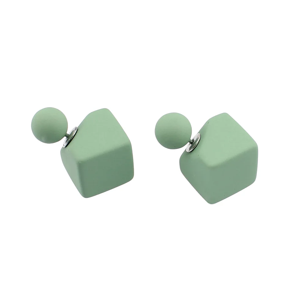 Factory wholesale custom European American fashion stripes candy earrings french style earring