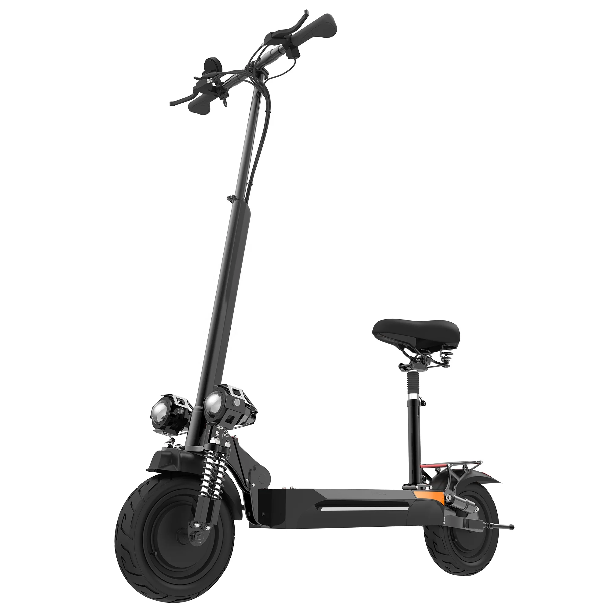 67KM/H Adult Electric Scooter 10 Inch Dual Motor Wheel 13/18/20AH Lithium Battery 70KM Distance Seat E Scooter Folding Jueshuai