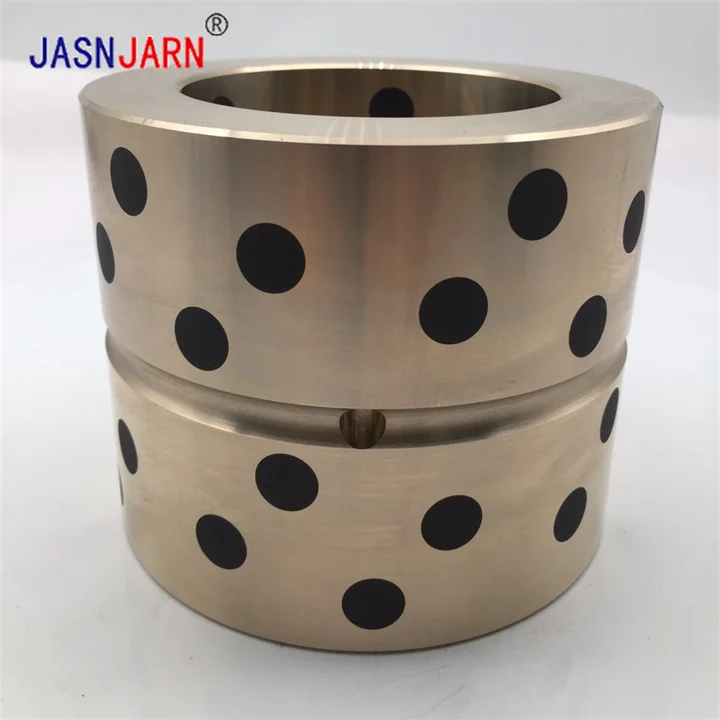High Precision Copper Sliding Bearing With Graphite Flangebrass Jdb Aluminum Bronze  Oilless Bushing For Excavator Parts