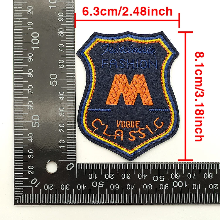 Clothing hats knapsack For Woven Embroidery Logo graphic Patches Custom Embroidered patch iron on badges