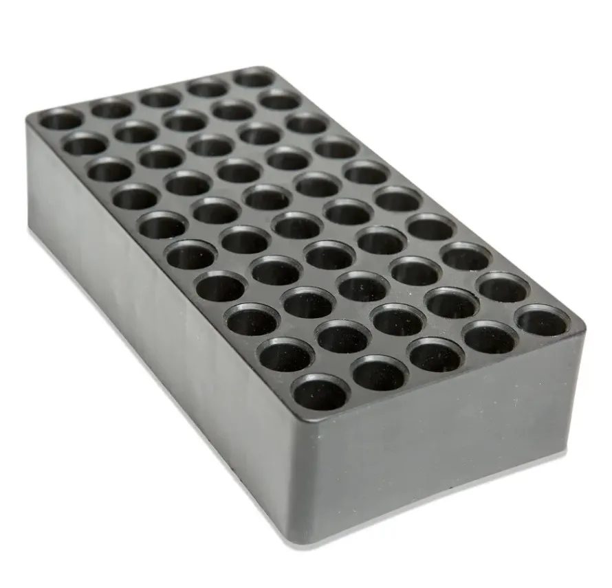 Black plastic ammunition tray for 9mm 5.56mm caliber bullets 50 cartridges
