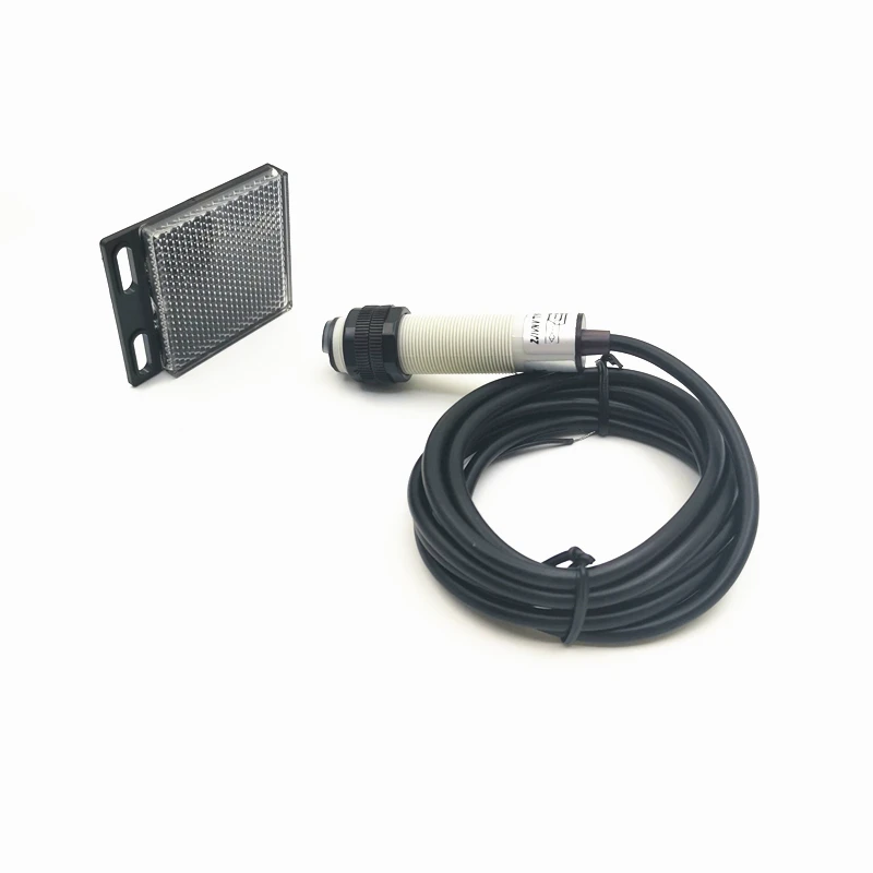 M18 feedback NPN NO DC 10-30V  3 wires Infrared photocell sensor Distance 3m PNP NO NC 12V 24V Switch