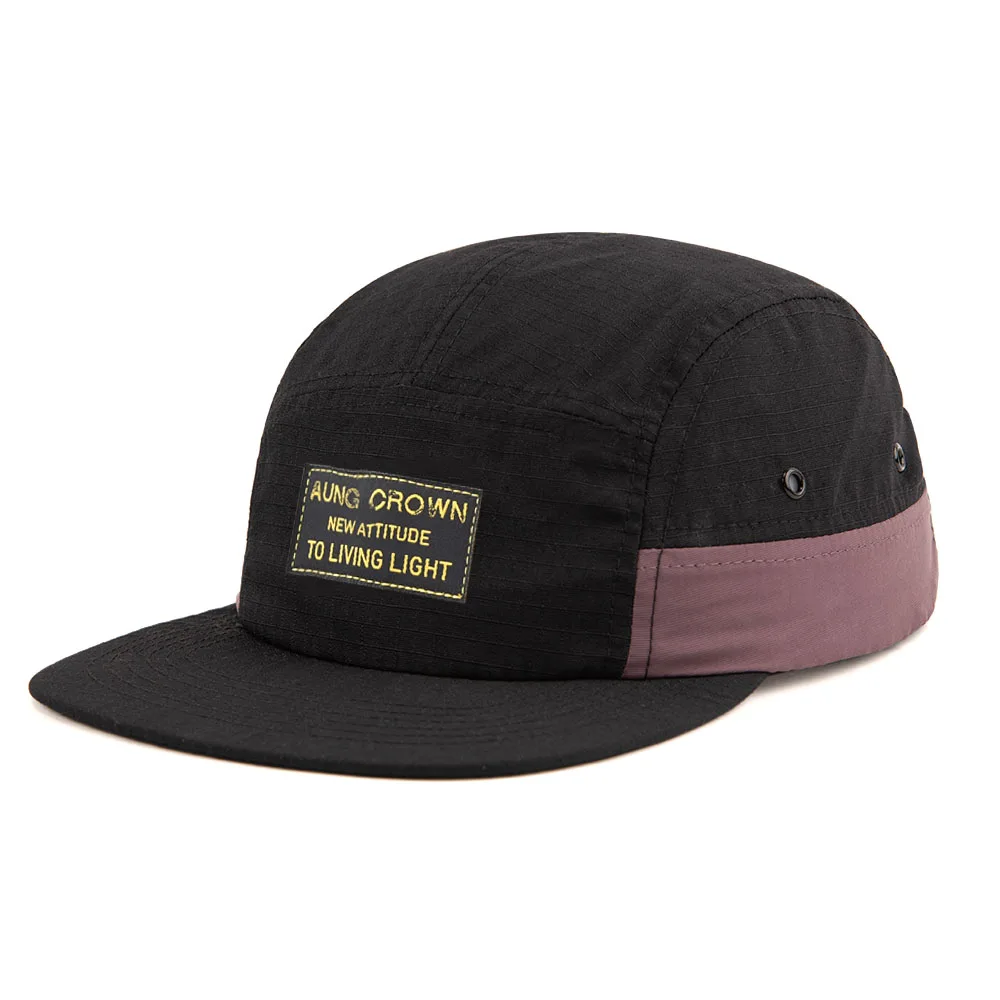 OEM Wholesale Price Unstructured 5 Panel Cap Adjustable Size Cotton Camper Hat High Performance Unisex Sport Running Hat