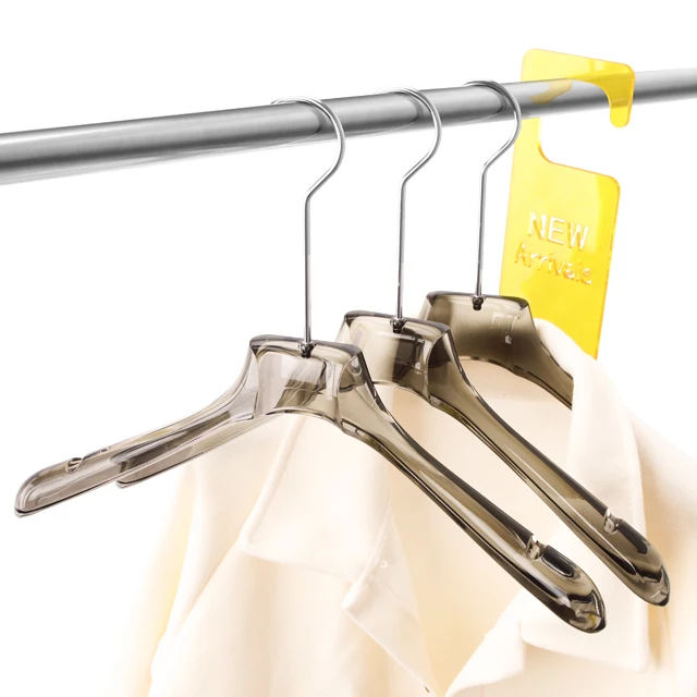 Acrylic Coat Hanger Factory Non-Slip Clear Crystal Hanger Acrylic Acrylic Hangers for Clothes Dresses Shirts Suit Jacket