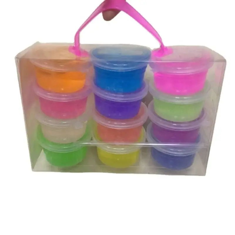 Hot Selling 12 Colors Slime Making Kit Set Crystal Mud Diy Slime Kit For Children Kids