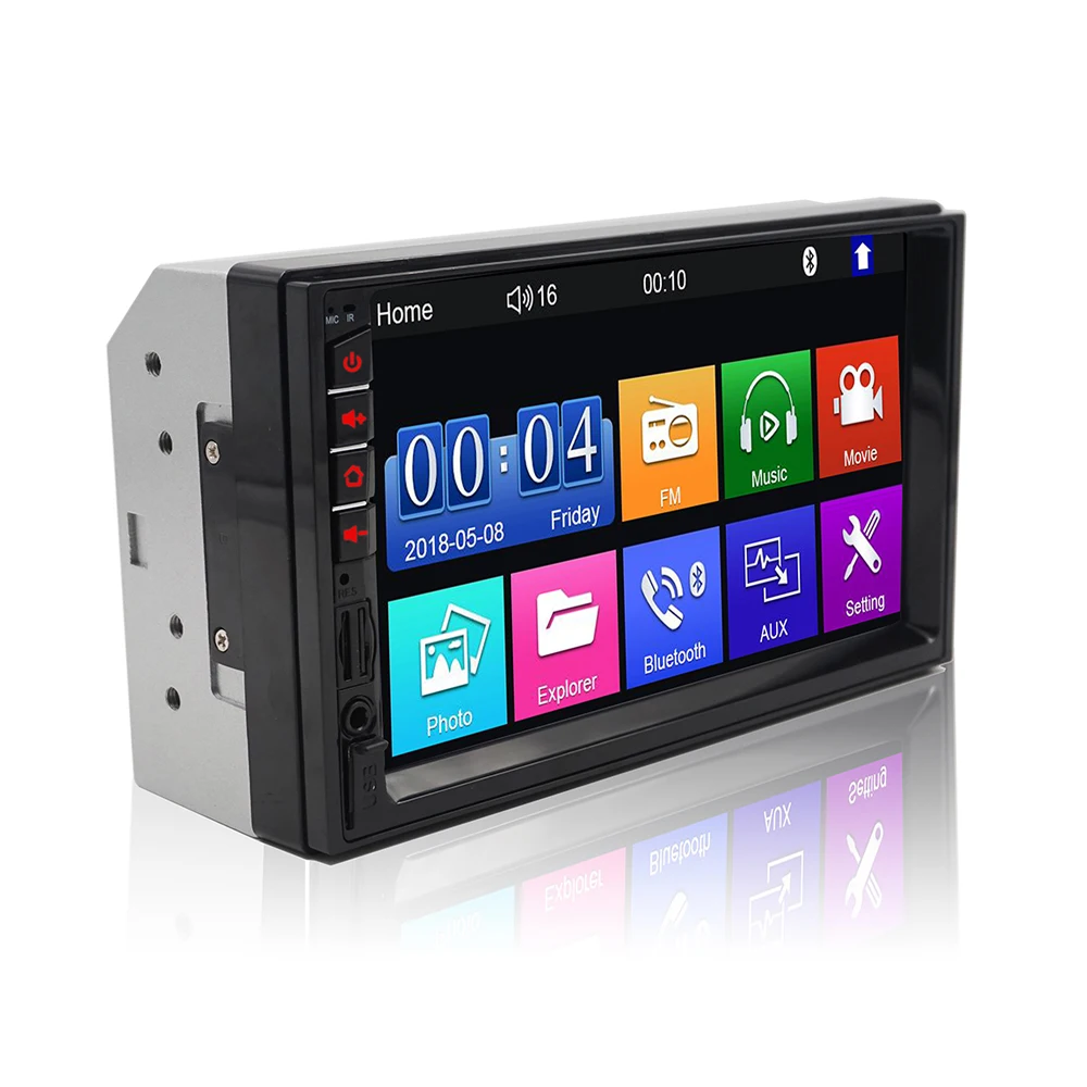 7 дюймов full HD сенсорный экран 2 din автомобильный радиоприемник MP5 плеер