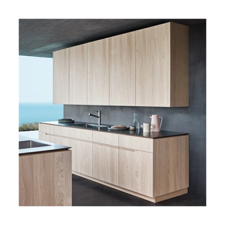 Promotion Kitchen Cabinet Modern Modern Prima Construction Kitchen Microwave Cabinet Top Kitchen Furniture Pvc Paper