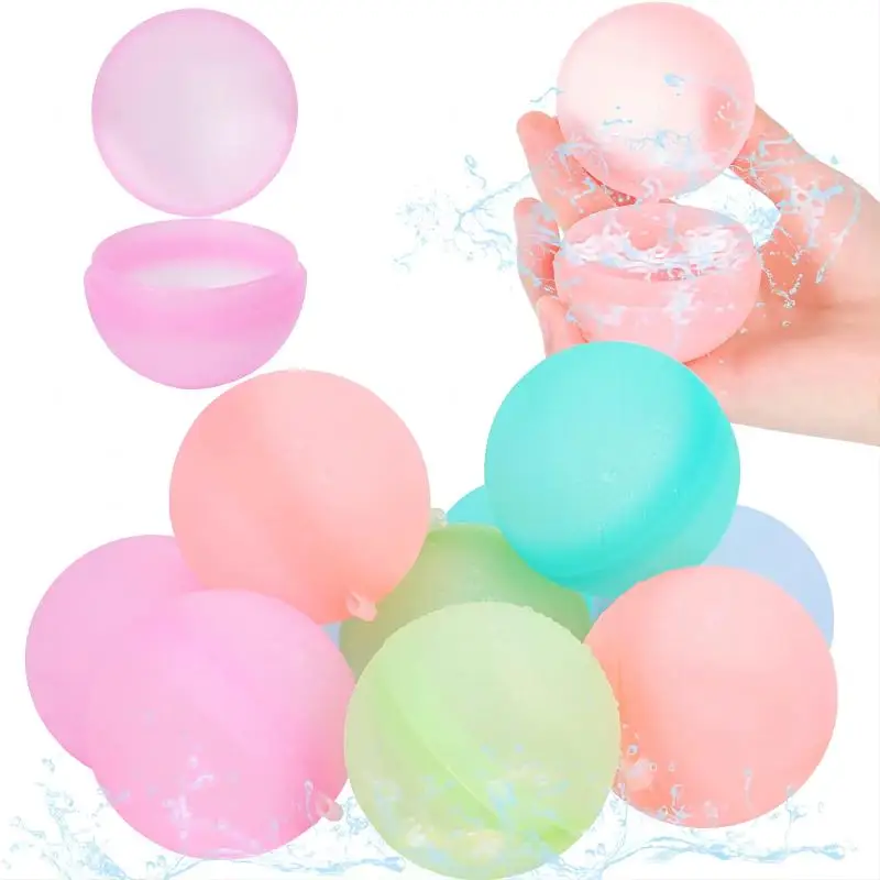 Summer Silicone Water Bomb Quick Fill Refillable Outdoor Kids Party Game Toy Reusable Water Balloons