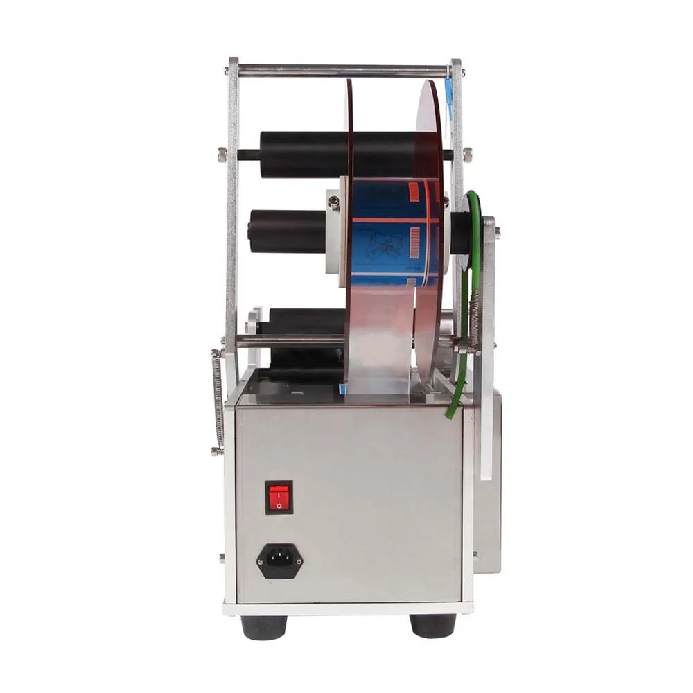 semi automatic manual sticker bottle labeling vial labeling  printing machine price for round bottles with coding