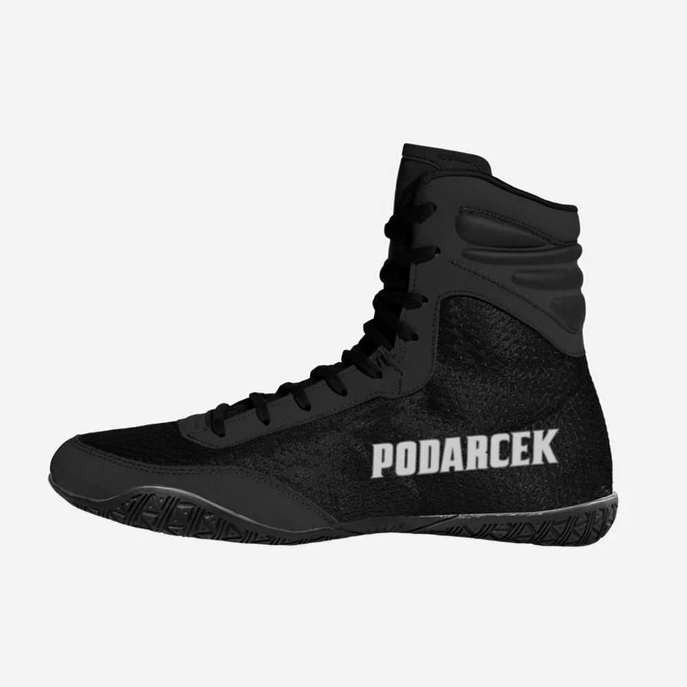 Customize Most Popular High Top Bodybuilding Lightweight Wear-Resistant Boxing And Wrestling Shoes For Man