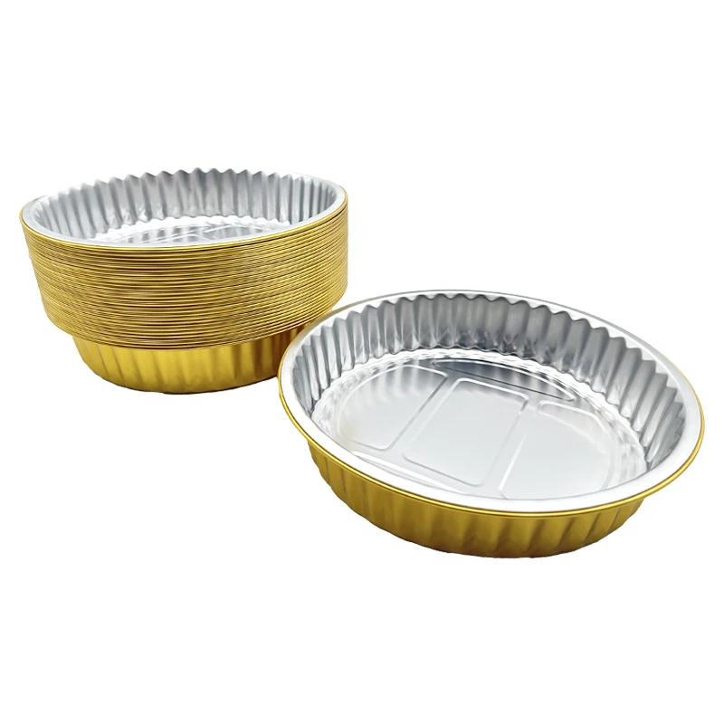 Tray Food Container Aluminum Foil Takeaway Aluminium Foil With Plastic Lids Foil Tray