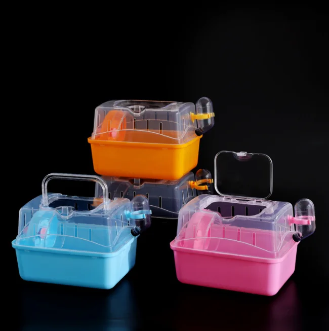 Wholesale Hamster Cage Pink Small Villa Wire Cage Hamster Panoramic Skylight Hamster Cage