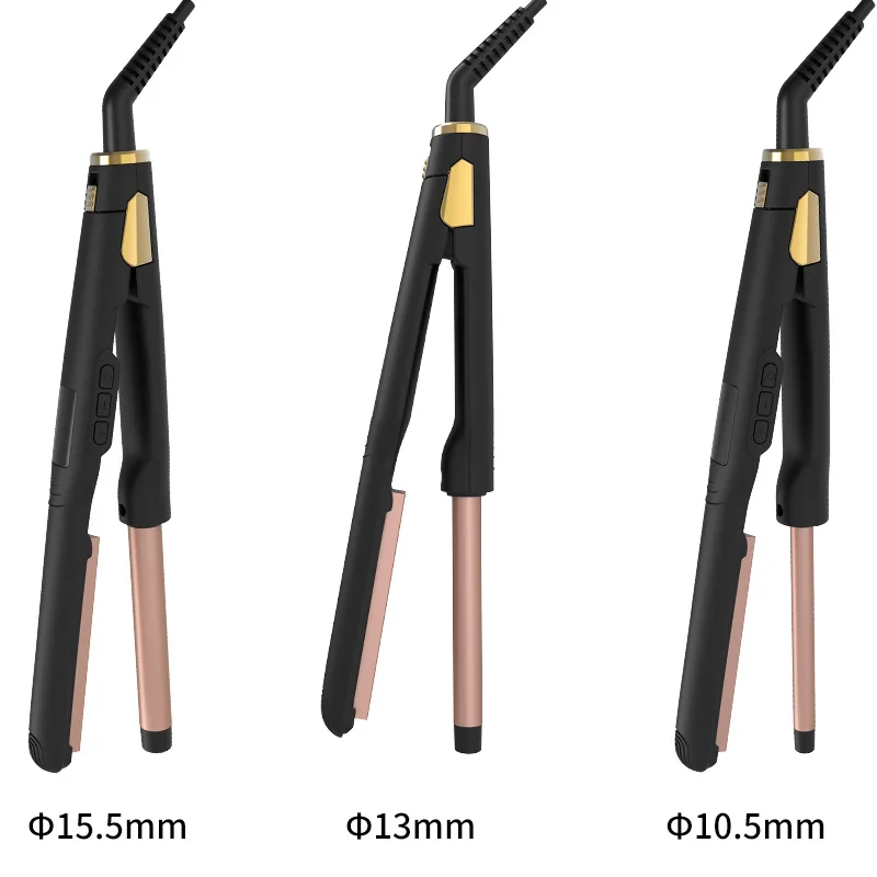 SMET Fashion Women Steam Anti-scalding Ceramic Flat lron Curling lron and Straightening Tools for Home