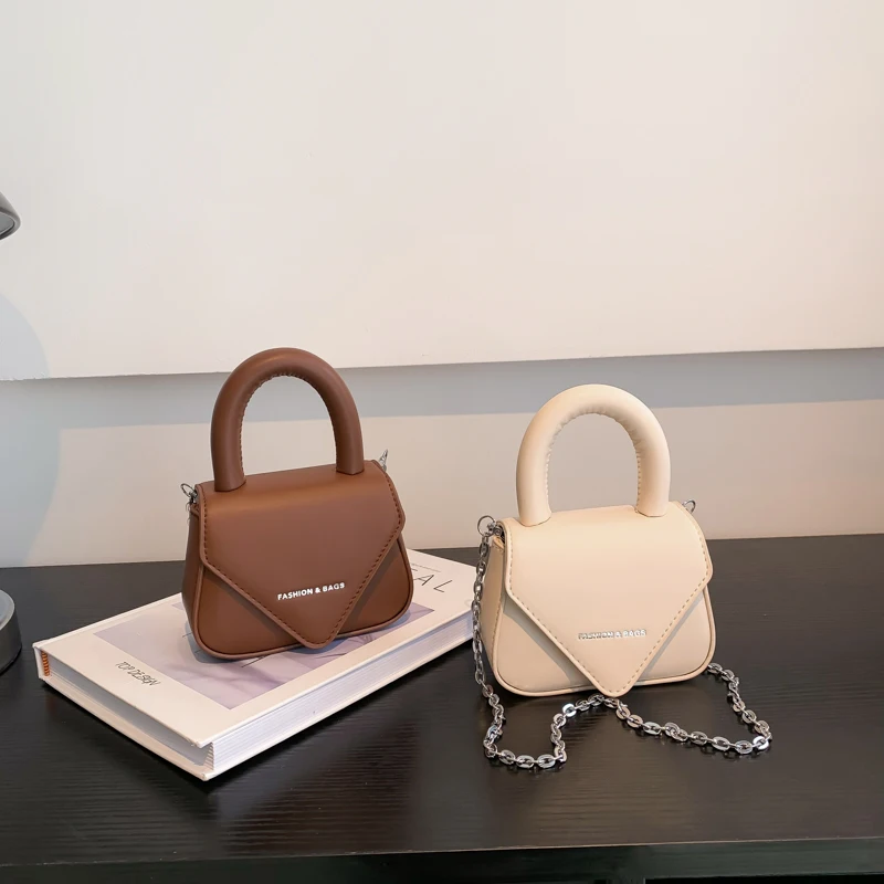 New Fashion Crossbody Bag Women Simple Texture Brand Designer Pu Leather long Chain Handbags For Women ladies sling bag