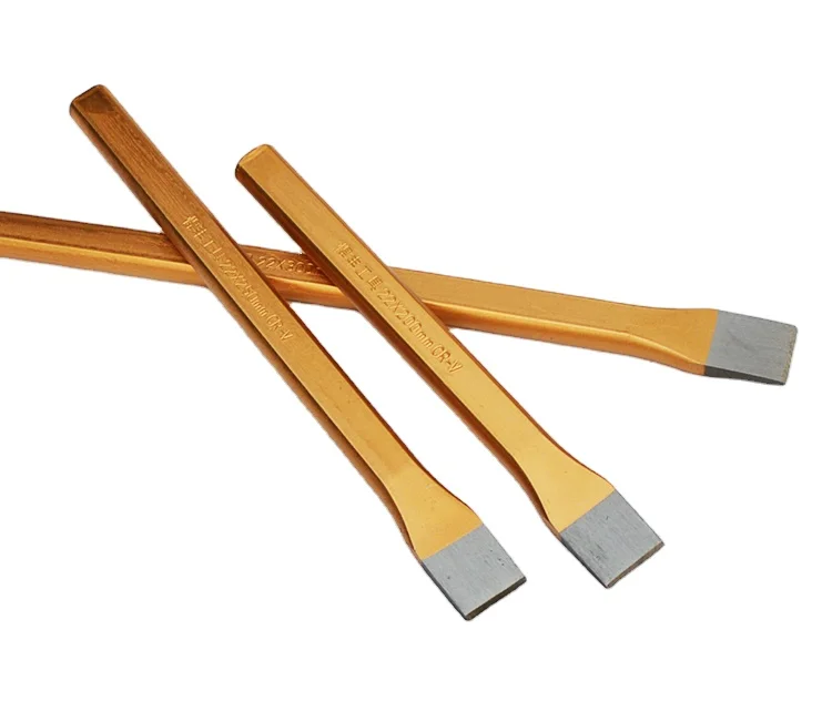 Chisel Mason chisel with thickness and wide handguard, prevent slipping and absorbs vibrations